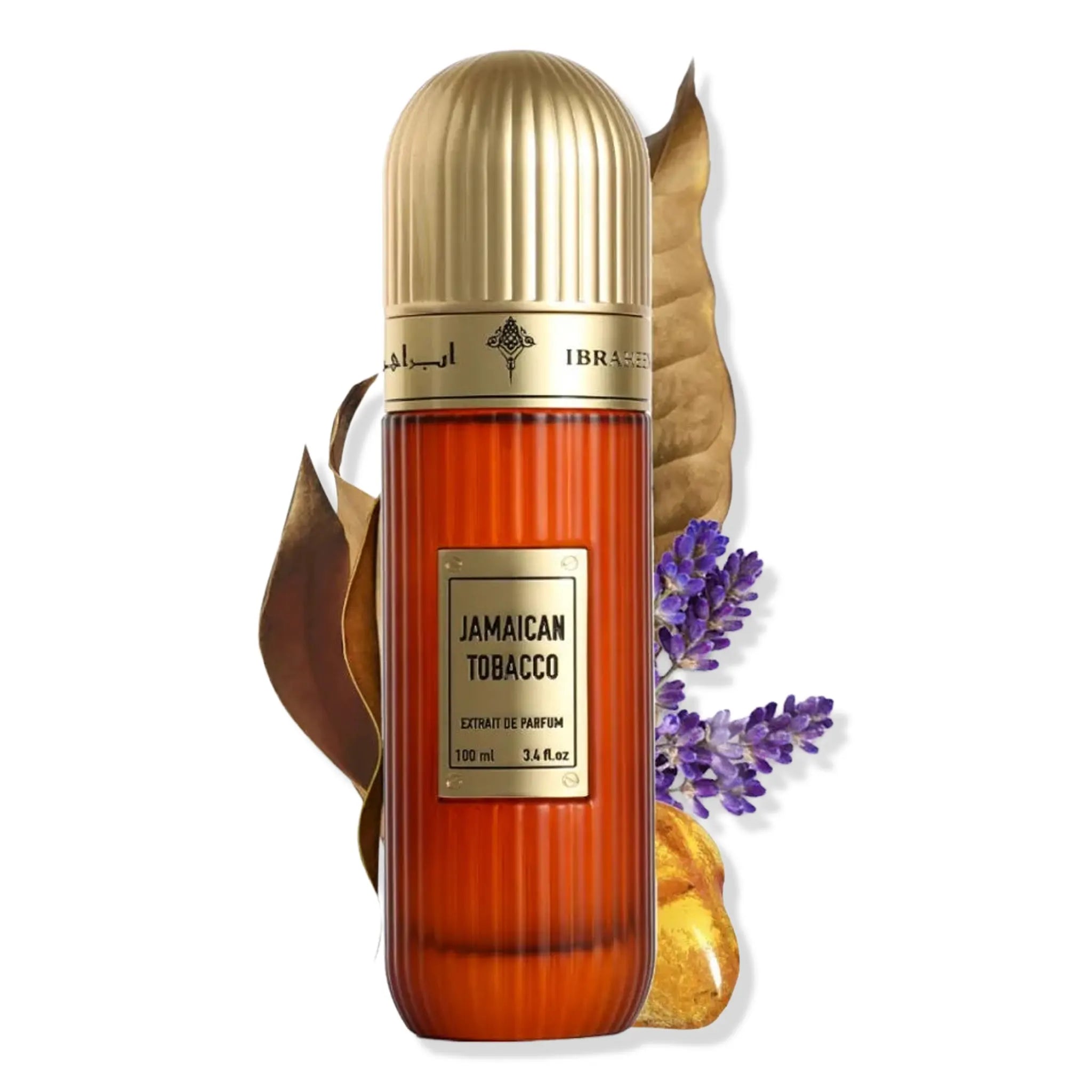 Front View of IBRAQ Jamaican Tobacco Extrait De Parfum